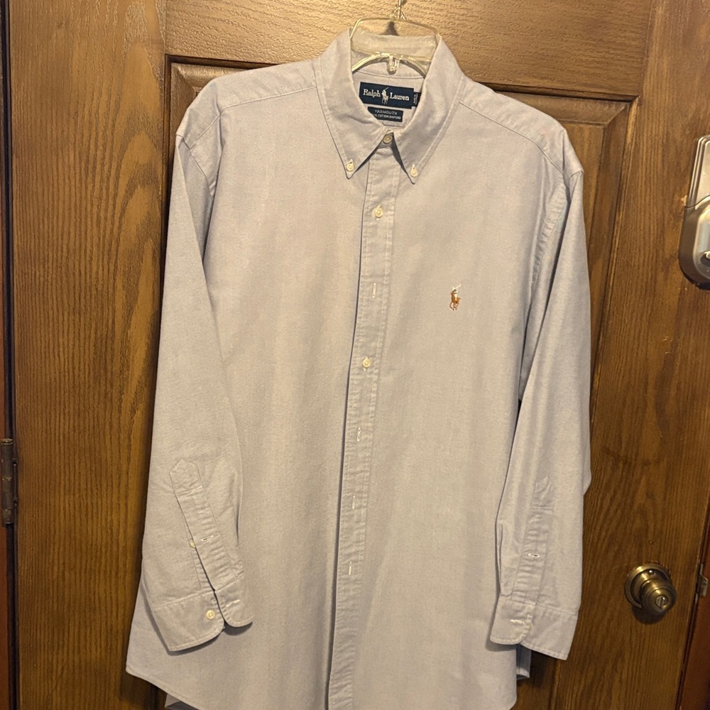 This is a very nice blue Ralph Lauren dress shirt.